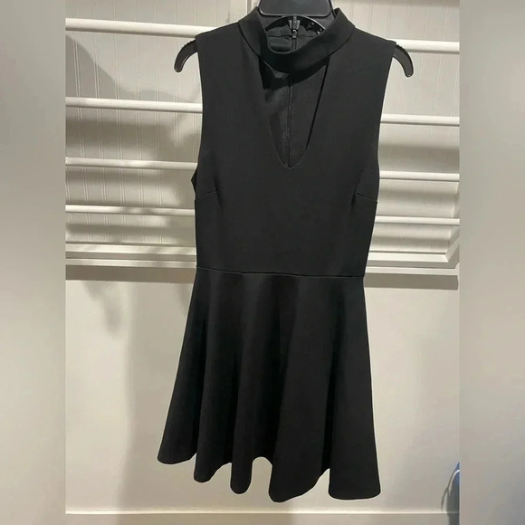 Lulus Loving You is Easy Black Skater Dress Size Small - Picture 2 of 8